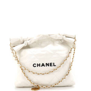 Chanel Small 22 Chain Hobo Quilted Calfskin